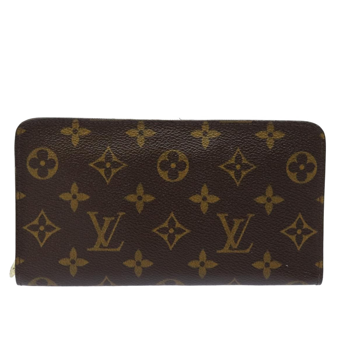 LOUIS VUITTON Monogram Porte Monnaie Zip Long Wallet M61727 LV Auth 79584