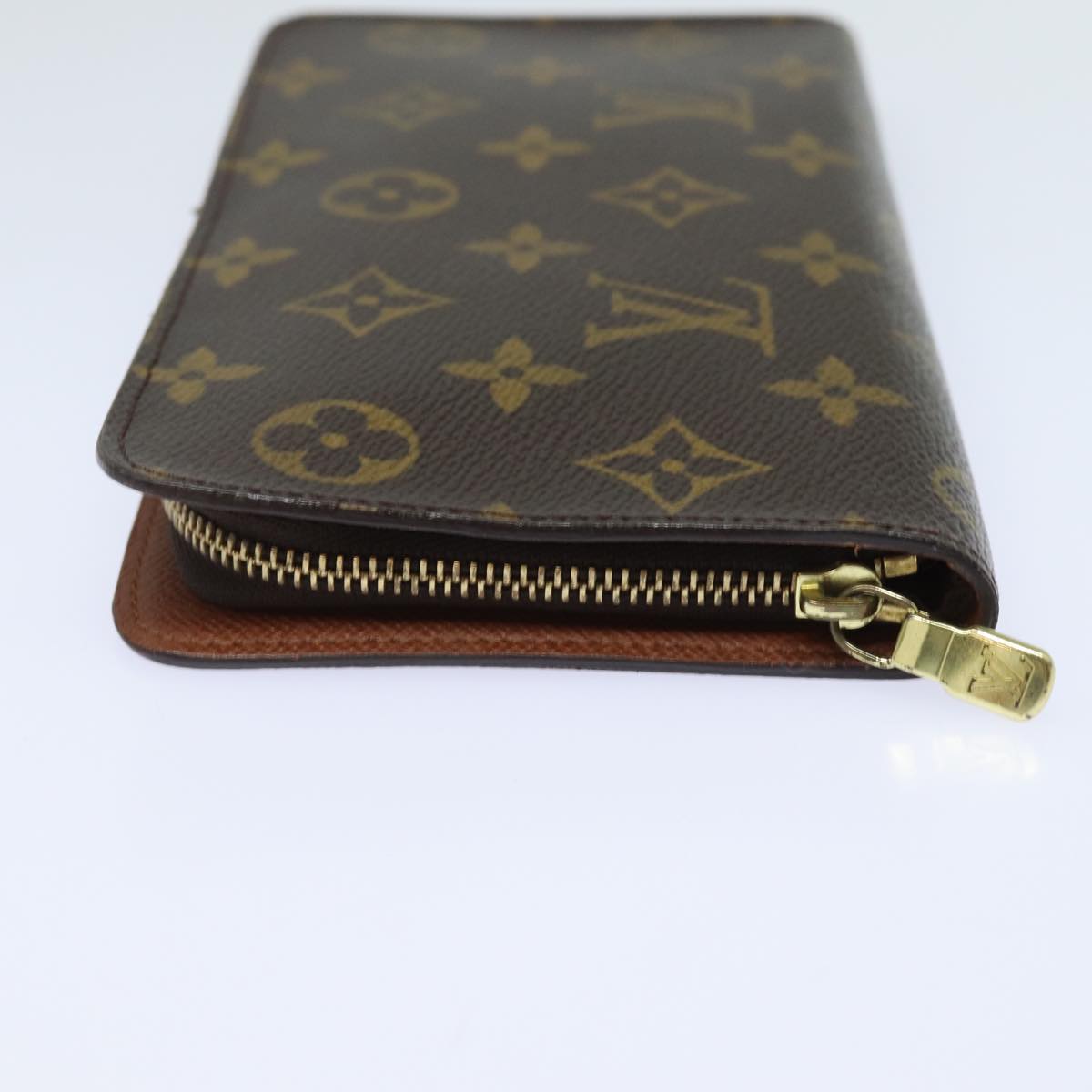 LOUIS VUITTON Monogram Porte Monnaie Zip Long Wallet M61727 LV Auth 79584