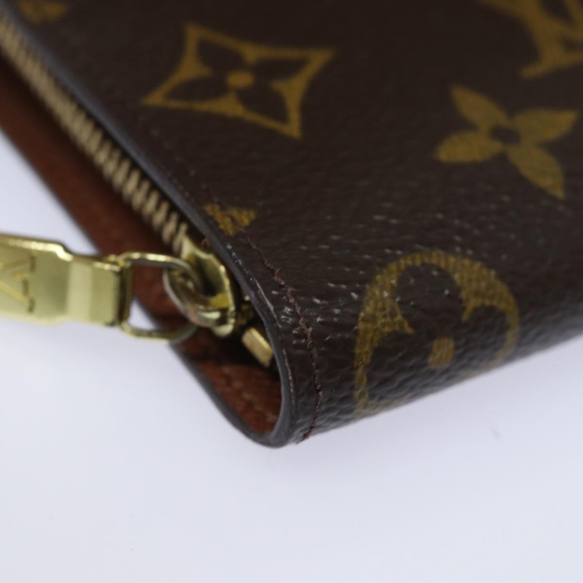 LOUIS VUITTON Monogram Porte Monnaie Zip Long Wallet M61727 LV Auth 79584