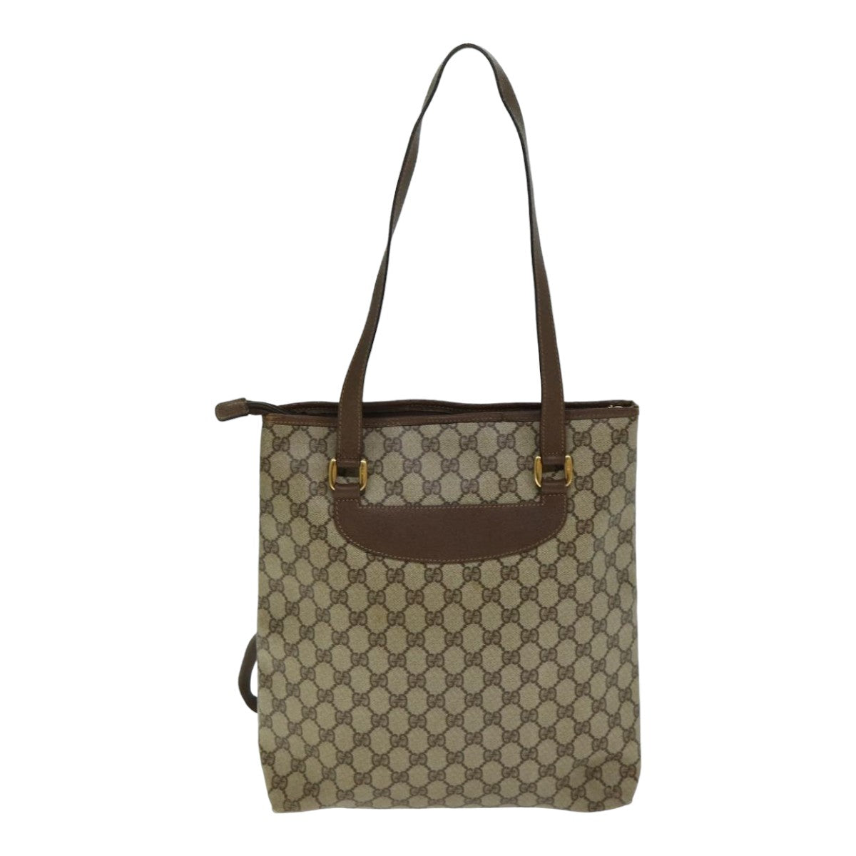 GUCCI GG Supreme Tote Bag PVC Leather Beige 002 39 0130 Auth 79588 - 0