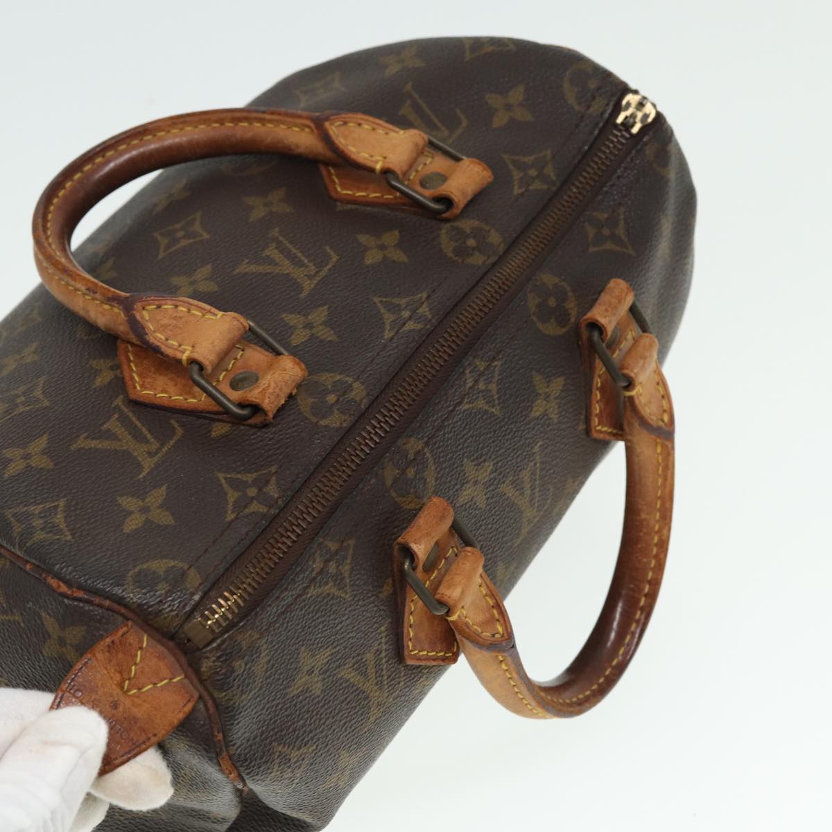 LOUIS VUITTON Monogram Speedy 25 Hand Bag M41528 LV Auth 79595