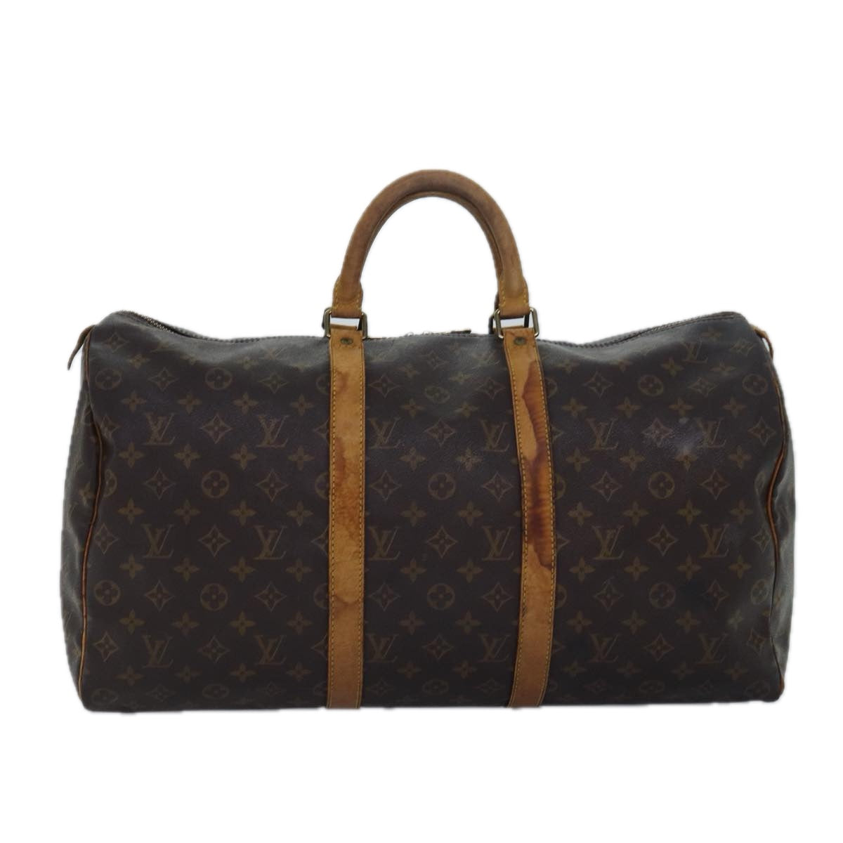 LOUIS VUITTON Monogram Keepall 50 Boston Bag M41426 LV Auth 79602