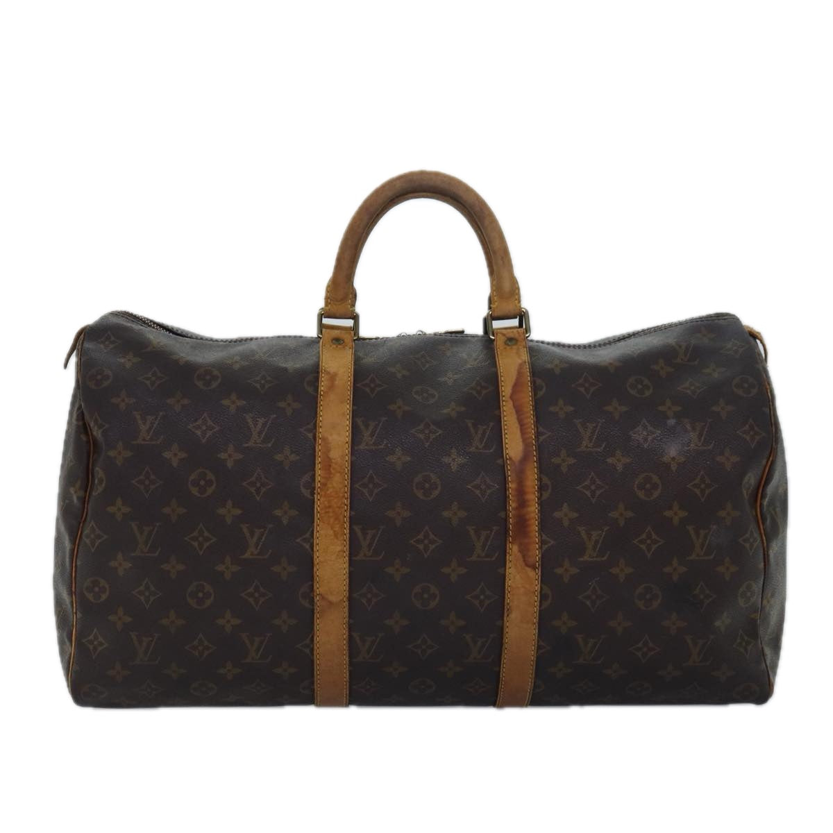 LOUIS VUITTON Monogram Keepall 50 Boston Bag M41426 LV Auth 79602