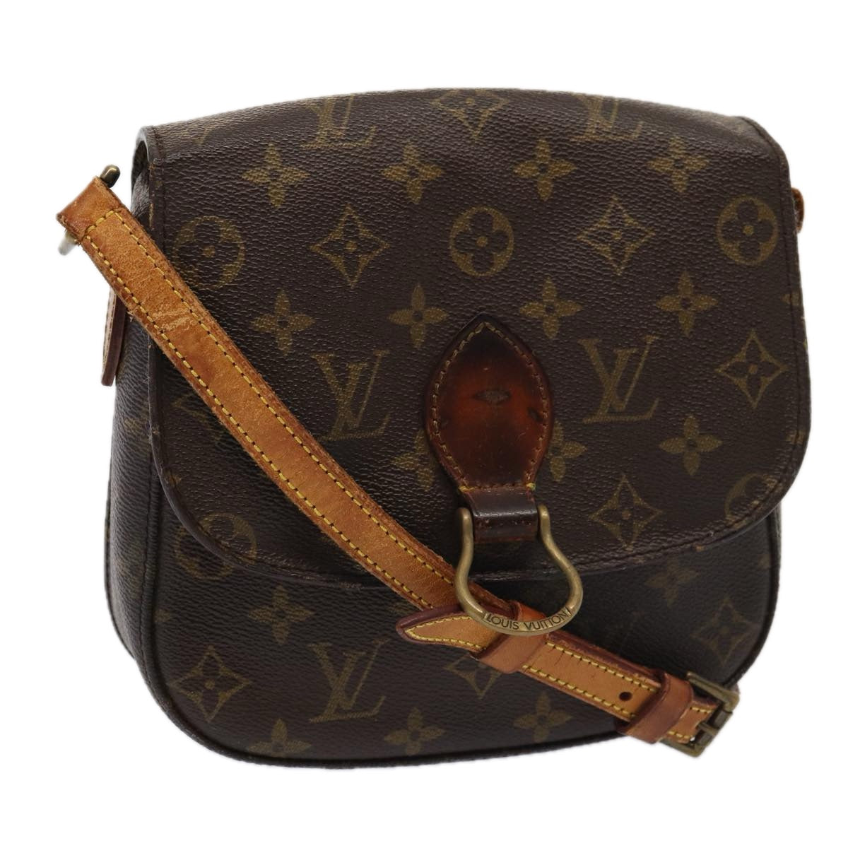 LOUIS VUITTON Monogram Saint Cloud MM Shoulder Bag M51243 LV Auth 79620