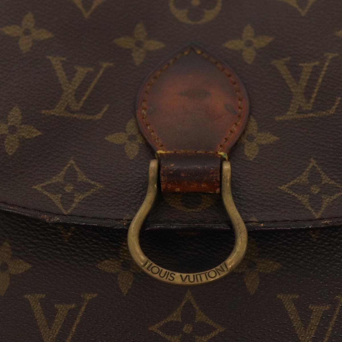 LOUIS VUITTON Monogram Saint Cloud MM Shoulder Bag M51243 LV Auth 79620