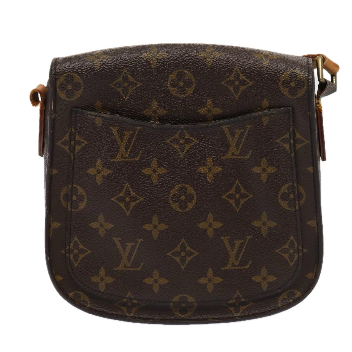 LOUIS VUITTON Monogram Saint Cloud MM Shoulder Bag M51243 LV Auth 79620