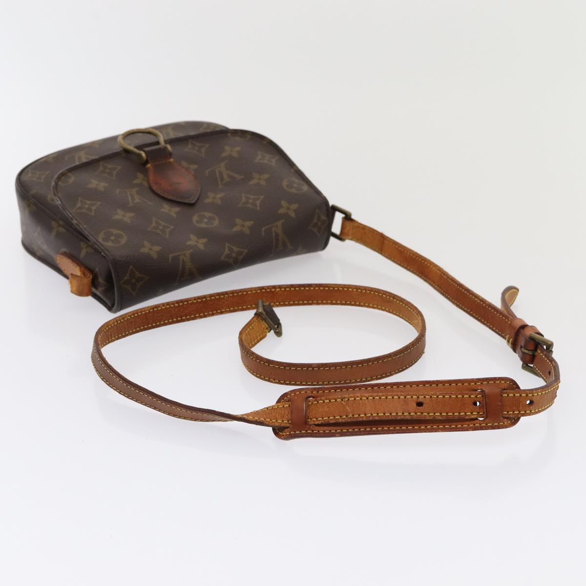 LOUIS VUITTON Monogram Saint Cloud MM Shoulder Bag M51243 LV Auth 79620