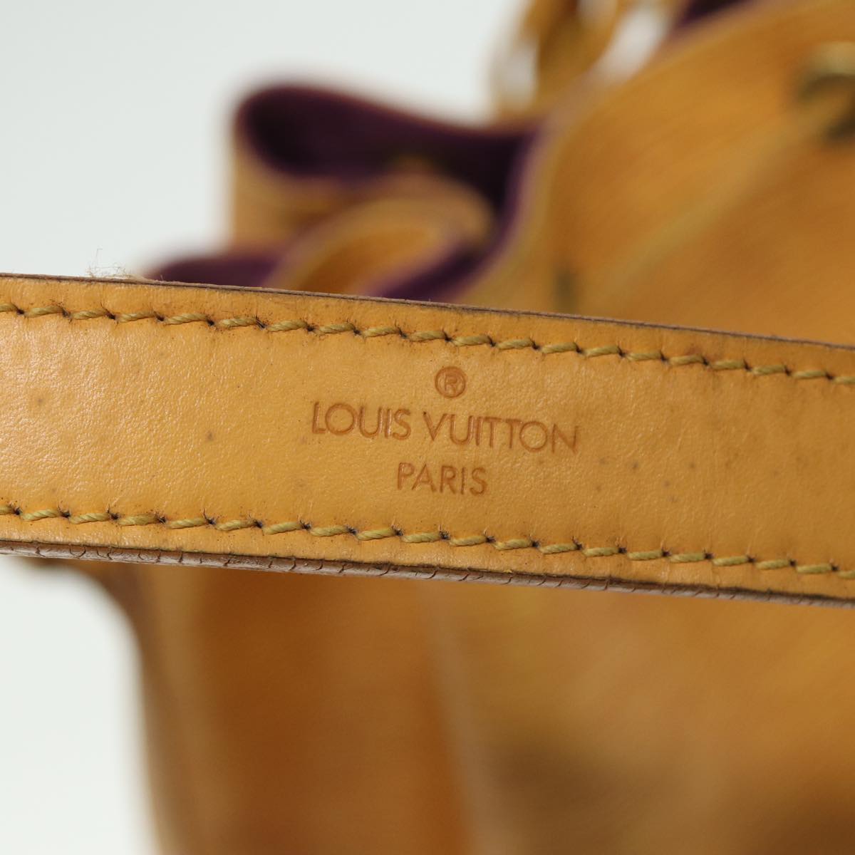 LOUIS VUITTON Epi Petit Noe Shoulder Bag Tassili Yellow M44109 LV Auth 79638