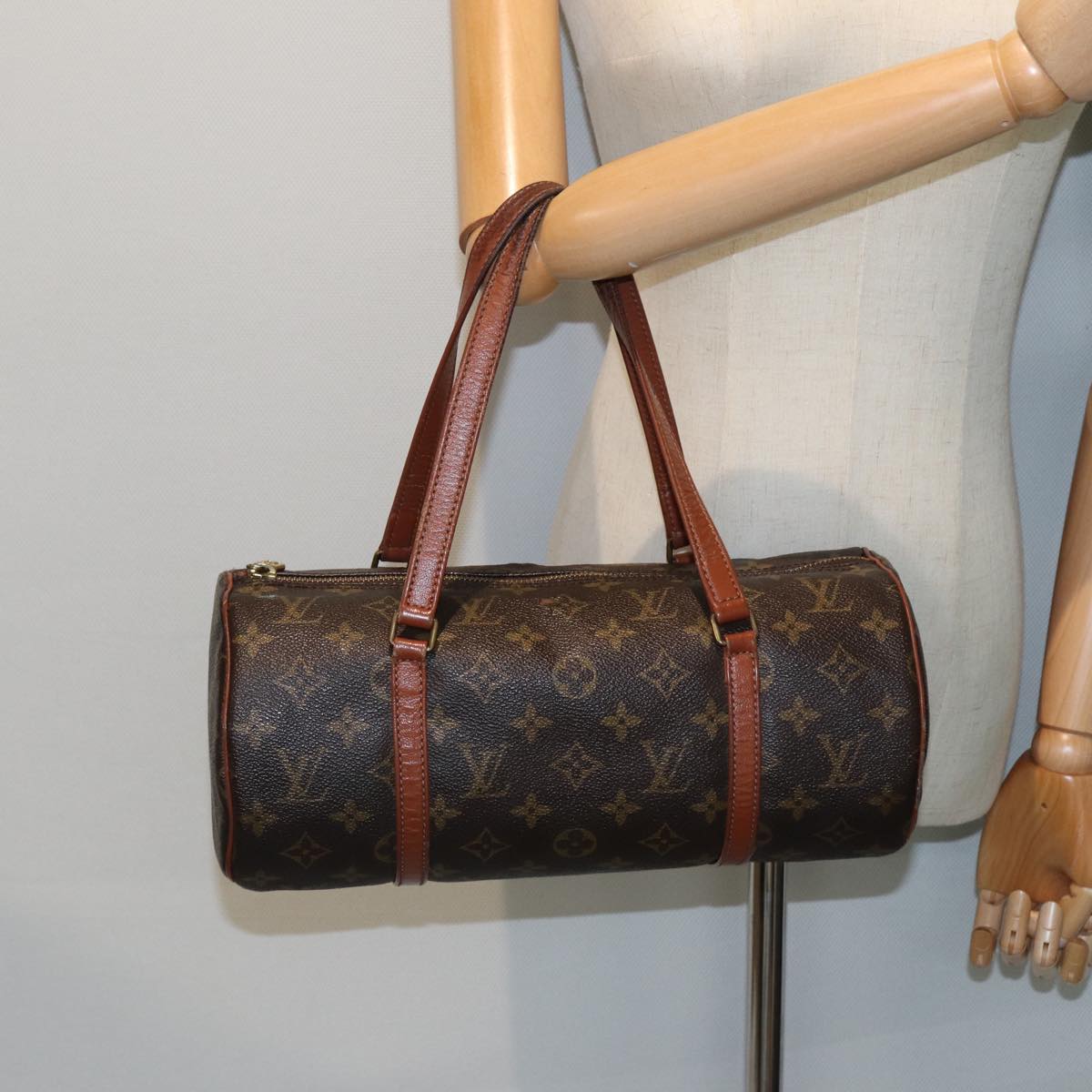 LOUIS VUITTON Monogram Papillon 30 Hand Bag M51385 LV Auth 79655