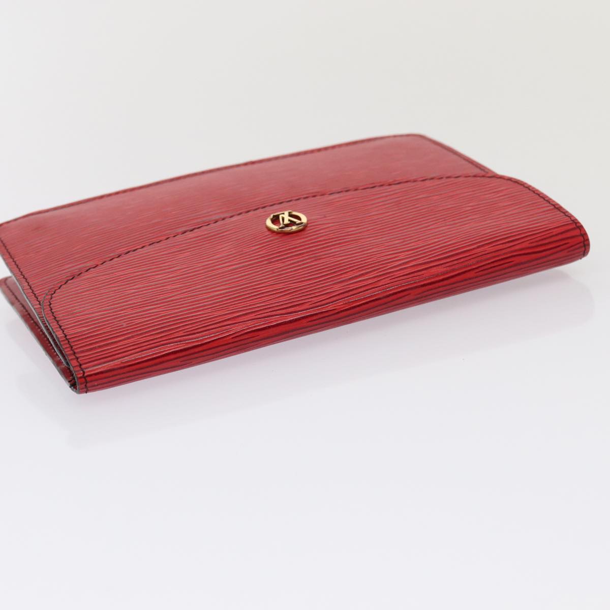 LOUIS VUITTON Epi Montagne 20 Clutch Bag Red LV Auth 79657