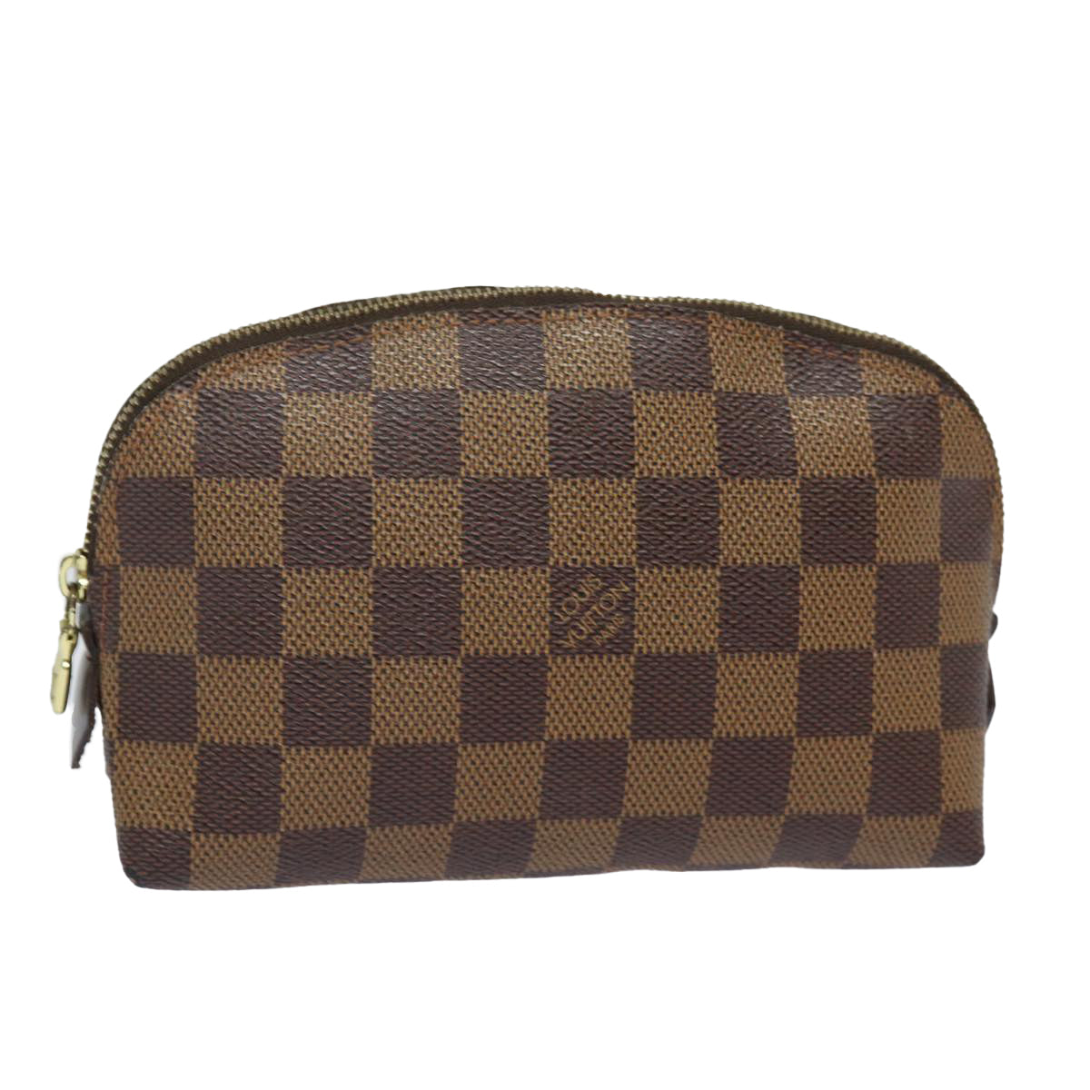 LOUIS VUITTON Damier Ebene Pochette Cosmetic PM Pouch N47516 LV Auth 79661