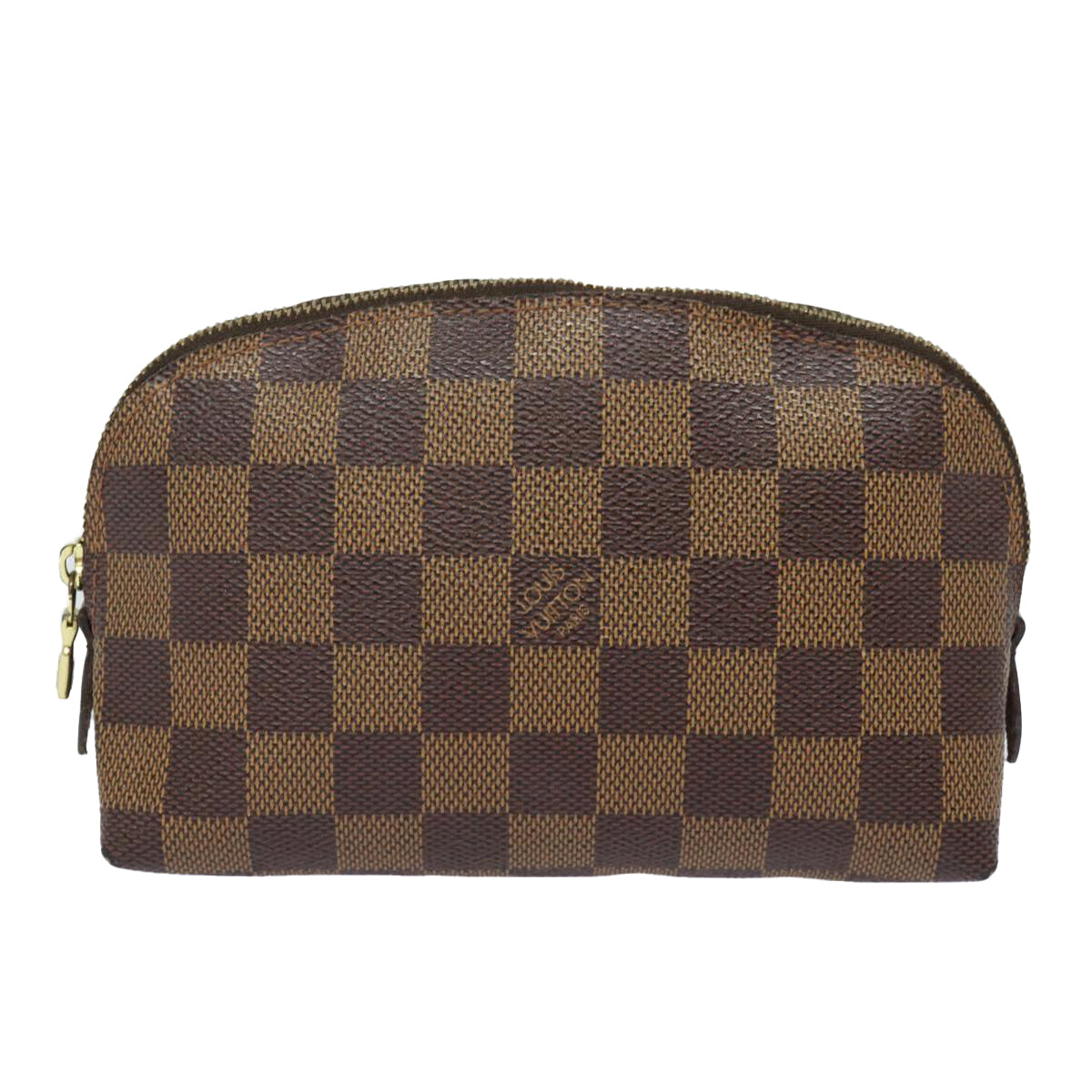 LOUIS VUITTON Damier Ebene Pochette Cosmetic PM Pouch N47516 LV Auth 79661