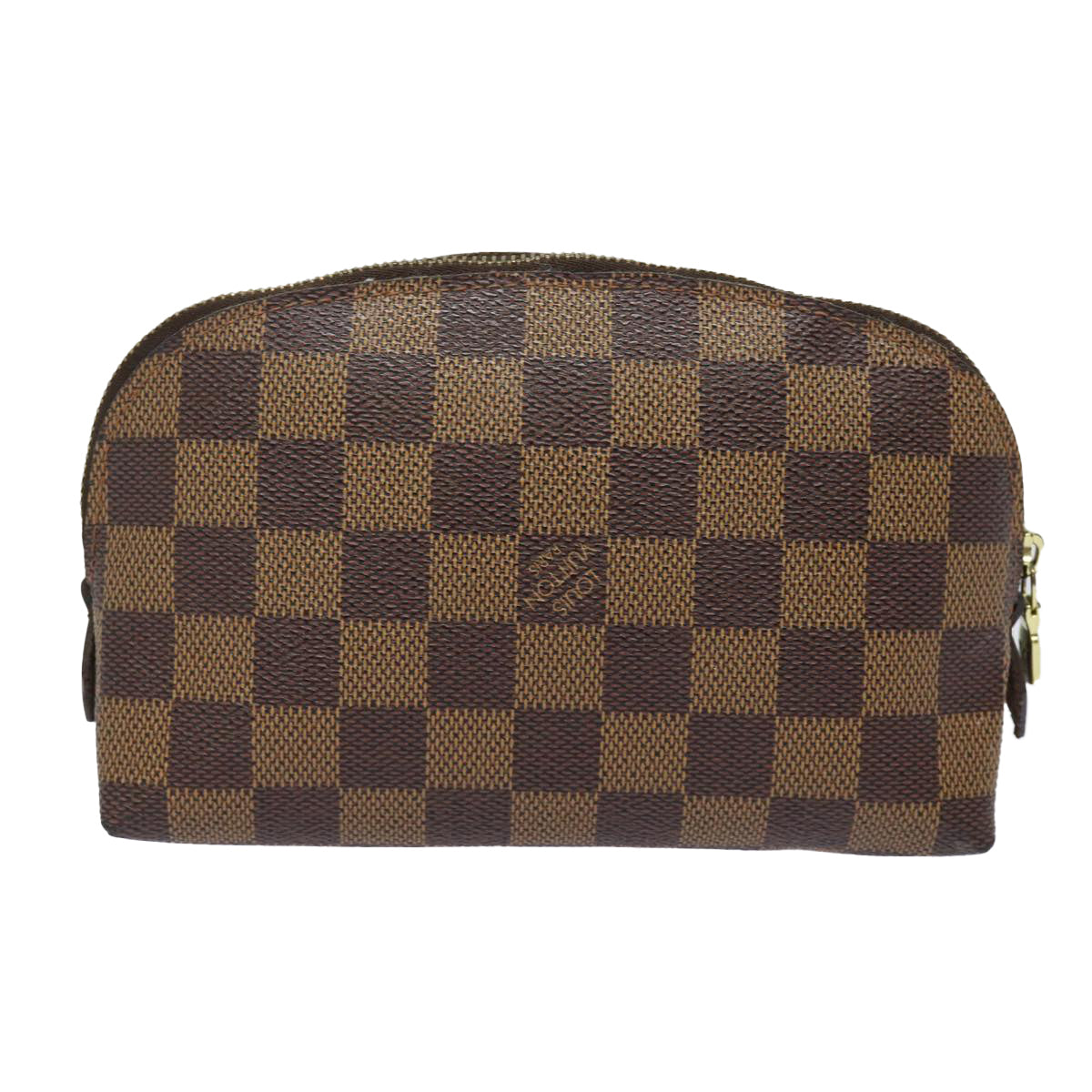 LOUIS VUITTON Damier Ebene Pochette Cosmetic PM Pouch N47516 LV Auth 79661 - 0