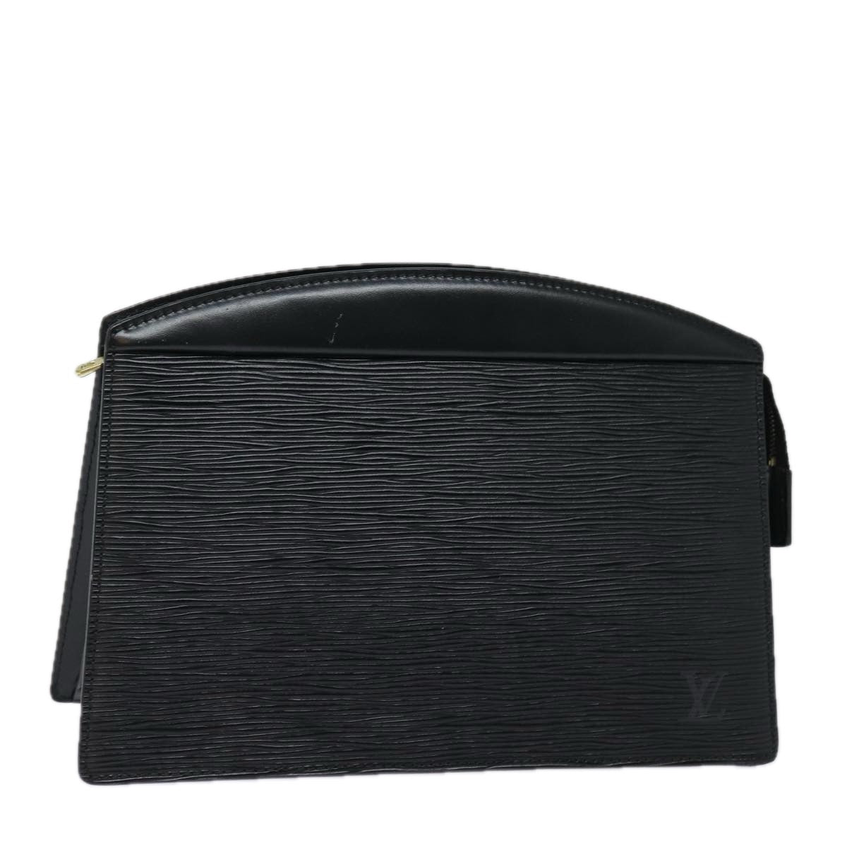 LOUIS VUITTON Epi Trousse Crete Clutch Bag Black M48402 LV Auth 79684