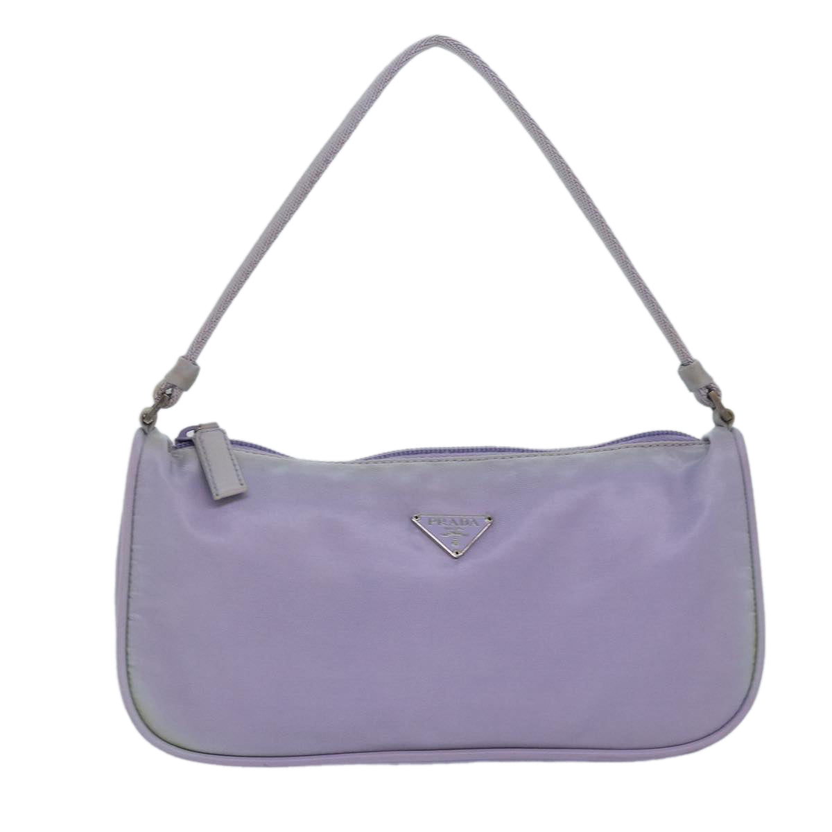 PRADA Accessory Pouch Nylon Purple Auth 79688