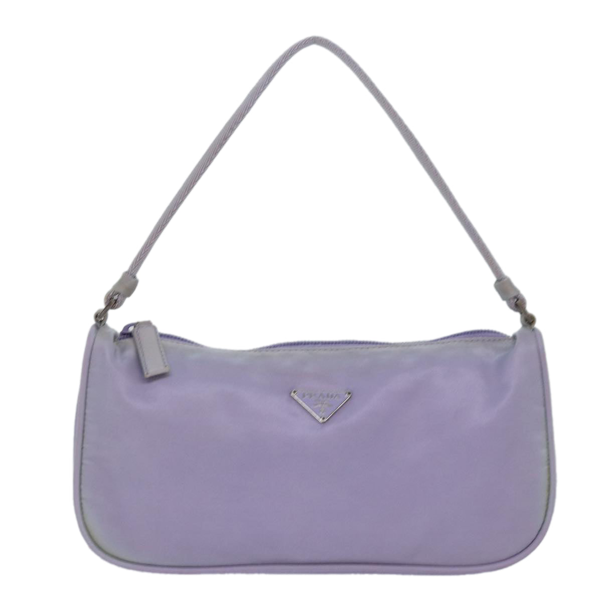 PRADA Accessory Pouch Nylon Purple Auth 79688