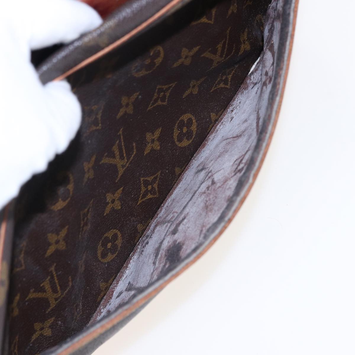 LOUIS VUITTON Monogram Compiegne 28 Clutch Bag M51845 LV Auth 79693