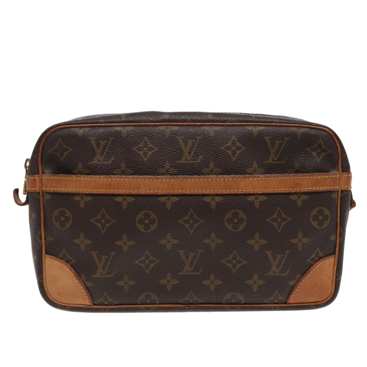 LOUIS VUITTON Monogram Compiegne 28 Clutch Bag M51845 LV Auth 79693