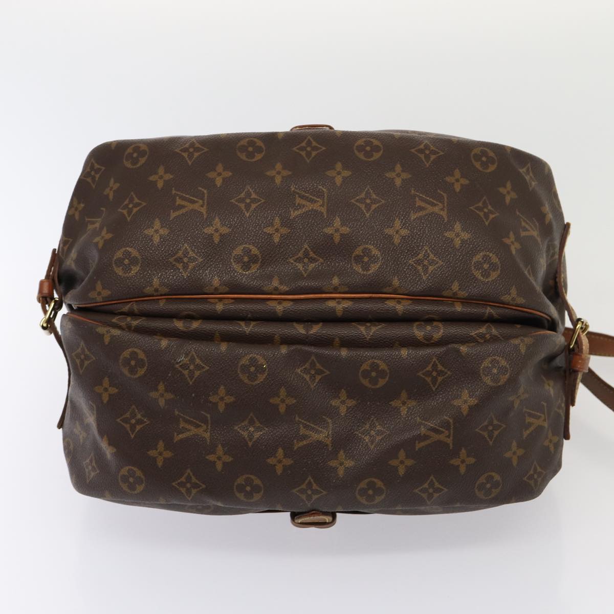 LOUIS VUITTON Monogram Saumur 35 Shoulder Bag M42254 LV Auth 79697