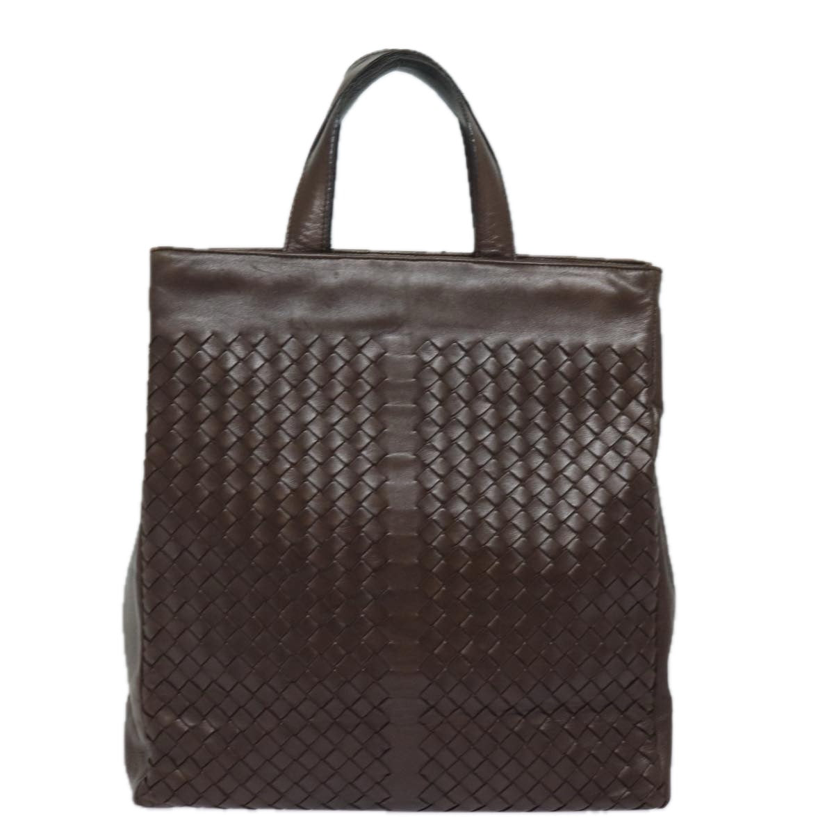 BOTTEGA VENETA INTRECCIATO Hand Bag Leather Brown 146793 Auth 79721 - 0