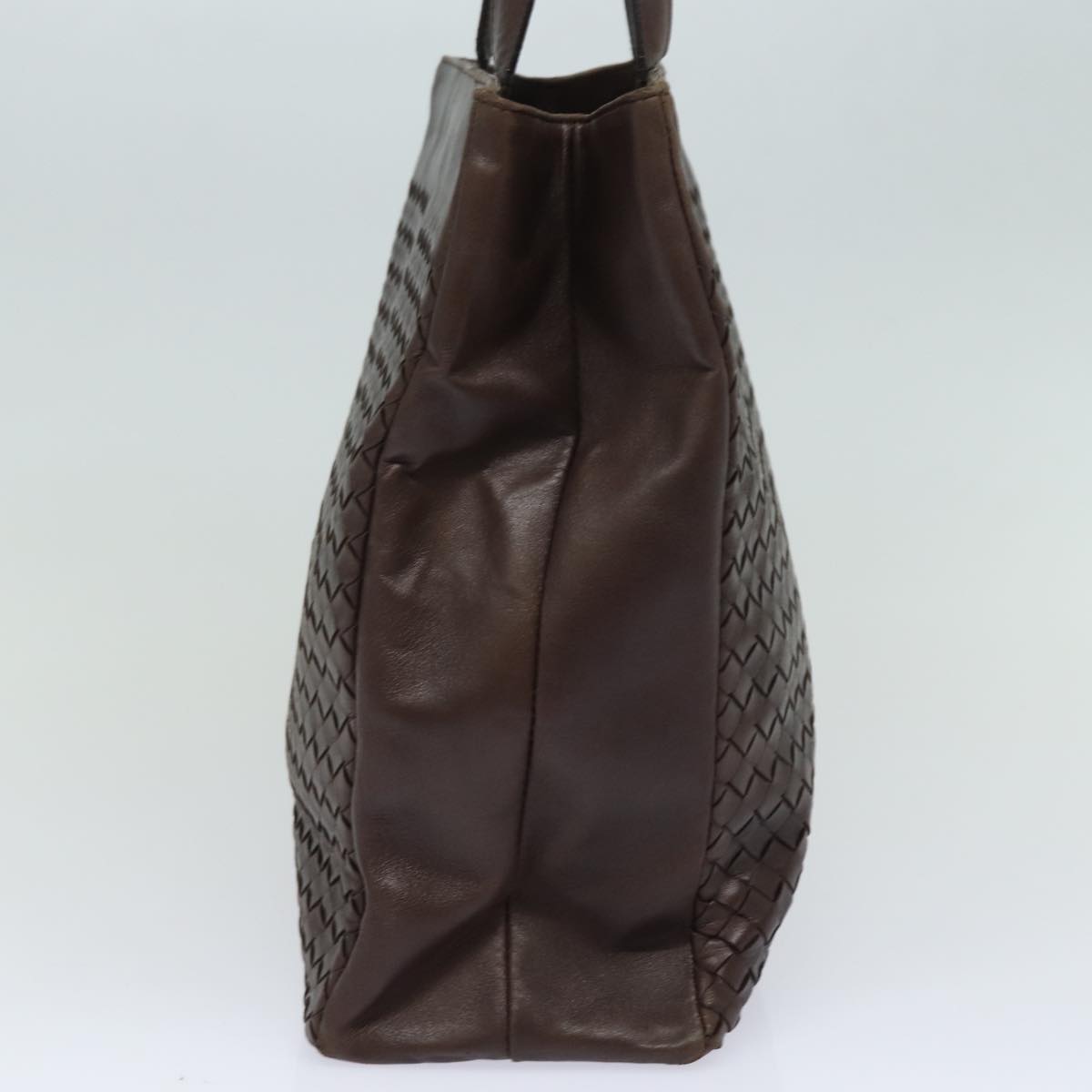 BOTTEGA VENETA INTRECCIATO Hand Bag Leather Brown 146793 Auth 79721