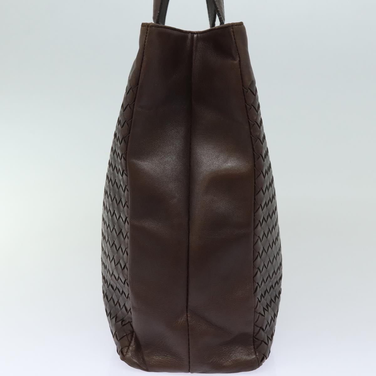 BOTTEGA VENETA INTRECCIATO Hand Bag Leather Brown 146793 Auth 79721