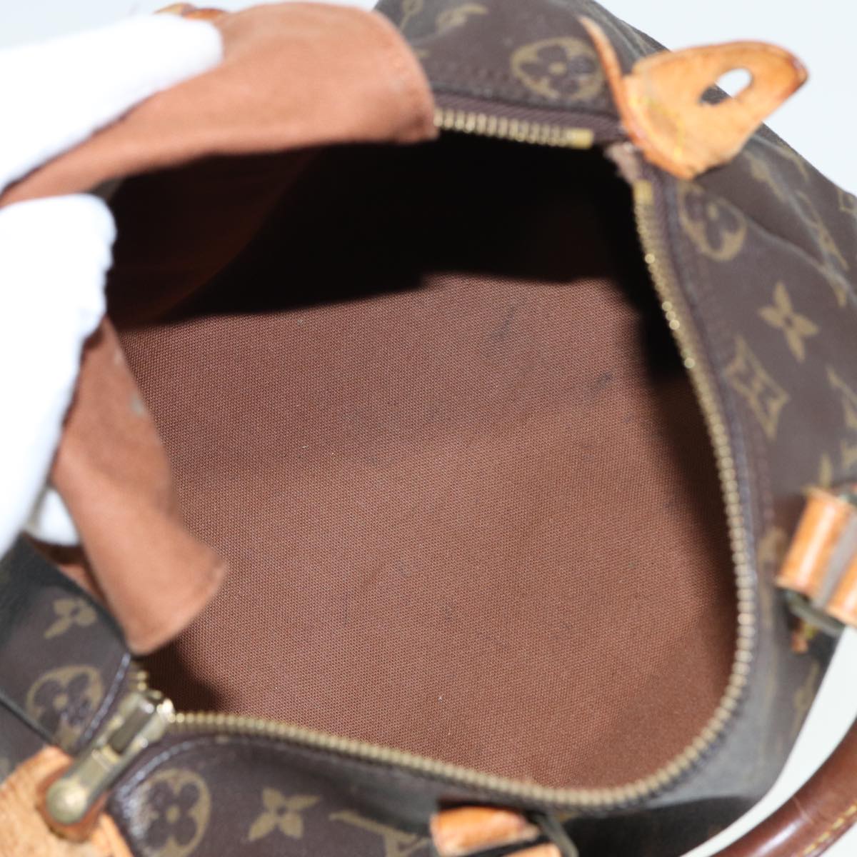 LOUIS VUITTON Monogram Speedy 25 Hand Bag M41528 LV Auth 79723