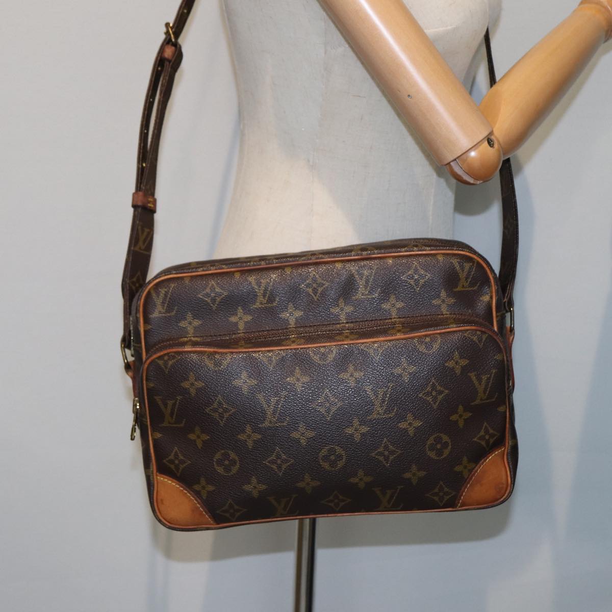 LOUIS VUITTON Monogram Nile Shoulder Bag M45244 LV Auth 79731