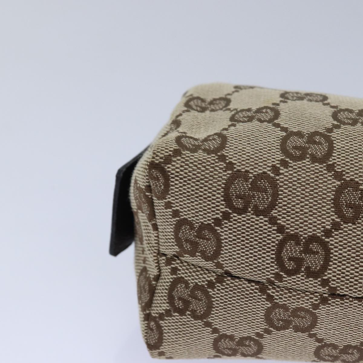 GUCCI GG Canvas Pouch Beige 29596 Auth 79742