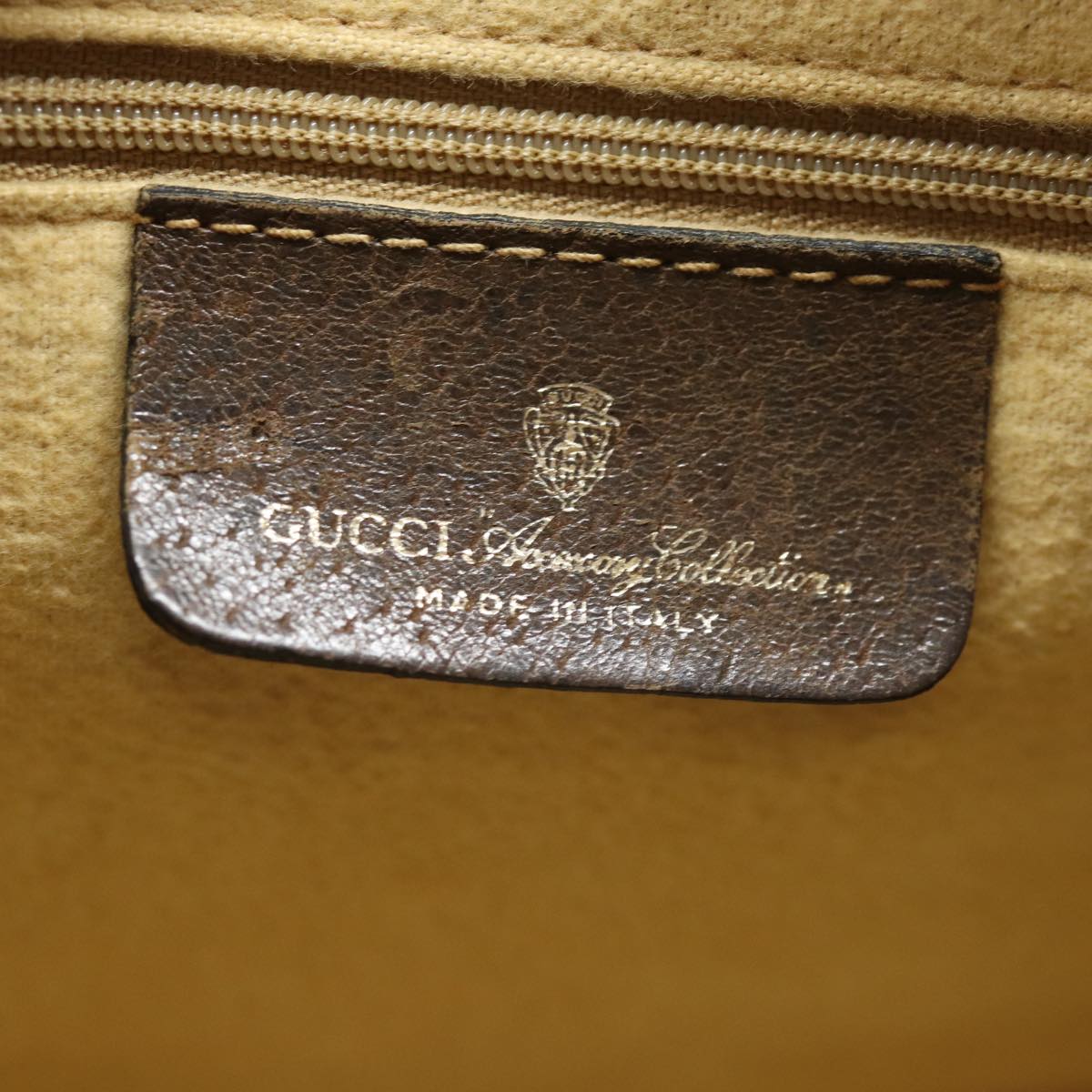 GUCCI GG Supreme Web Sherry Line Boston Bag PVC Beige Red 40 02 007 Auth 79749