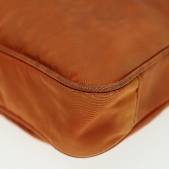 PRADA Shoulder Bag Nylon Orange Auth 79767