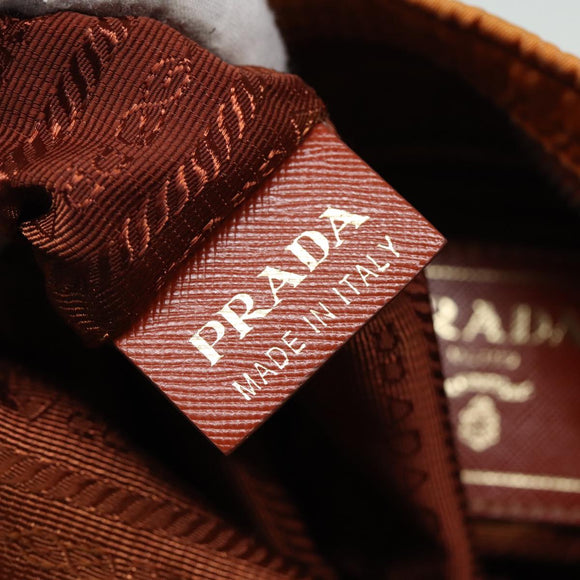 PRADA Shoulder Bag Nylon Orange Auth 79767