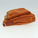 PRADA Shoulder Bag Nylon Orange Auth 79767-4