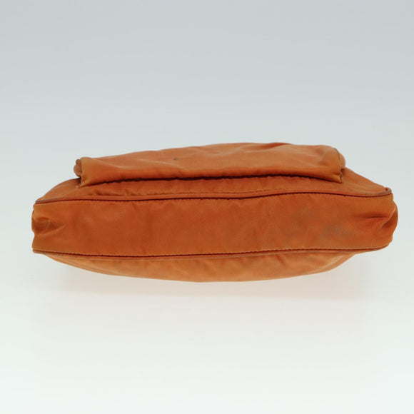 PRADA Shoulder Bag Nylon Orange Auth 79767