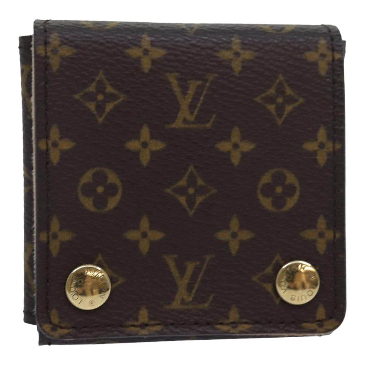 LOUIS VUITTON Monogram Jewelry Case Jewelry Box LV Auth 79802