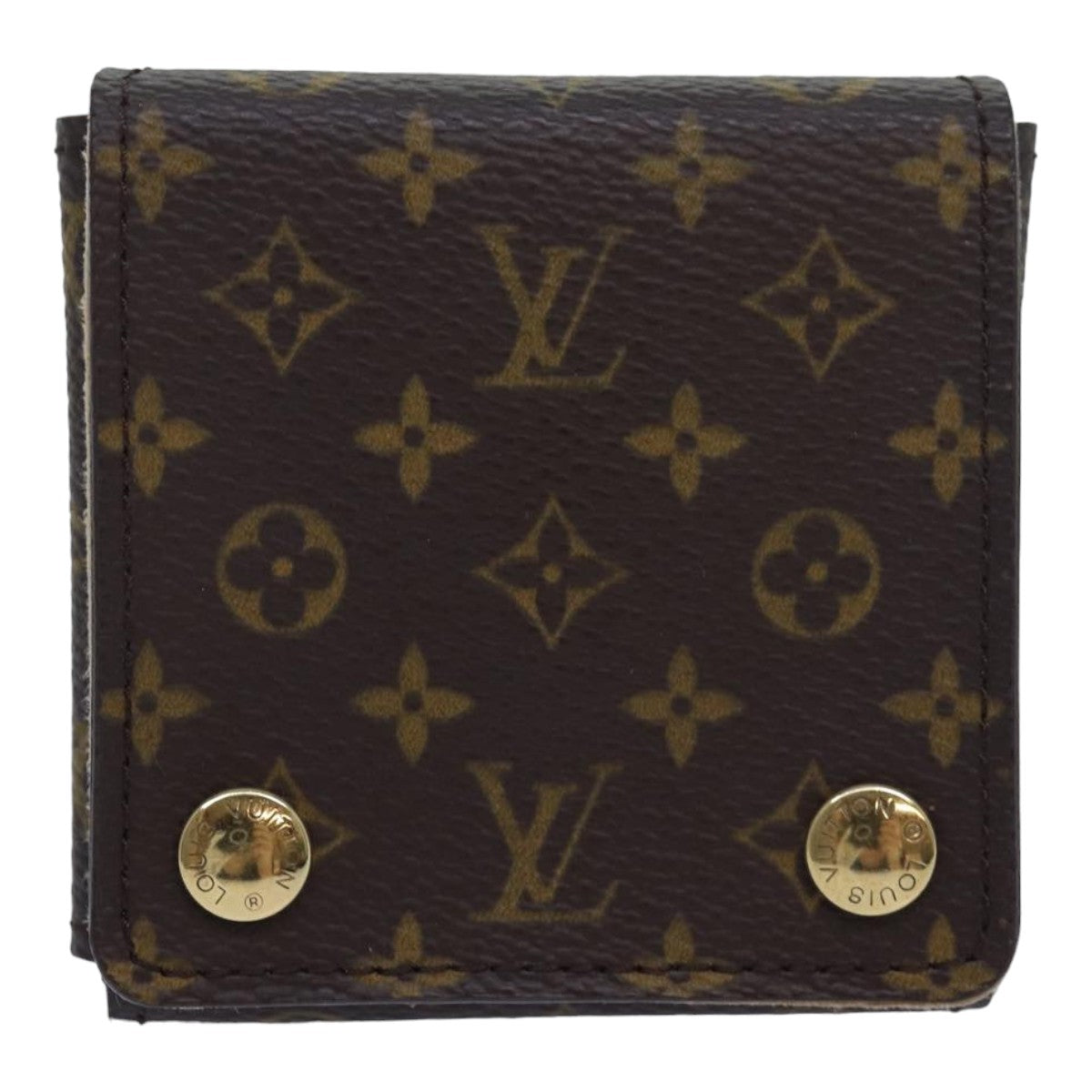 LOUIS VUITTON Monogram Jewelry Case Jewelry Box LV Auth 79802