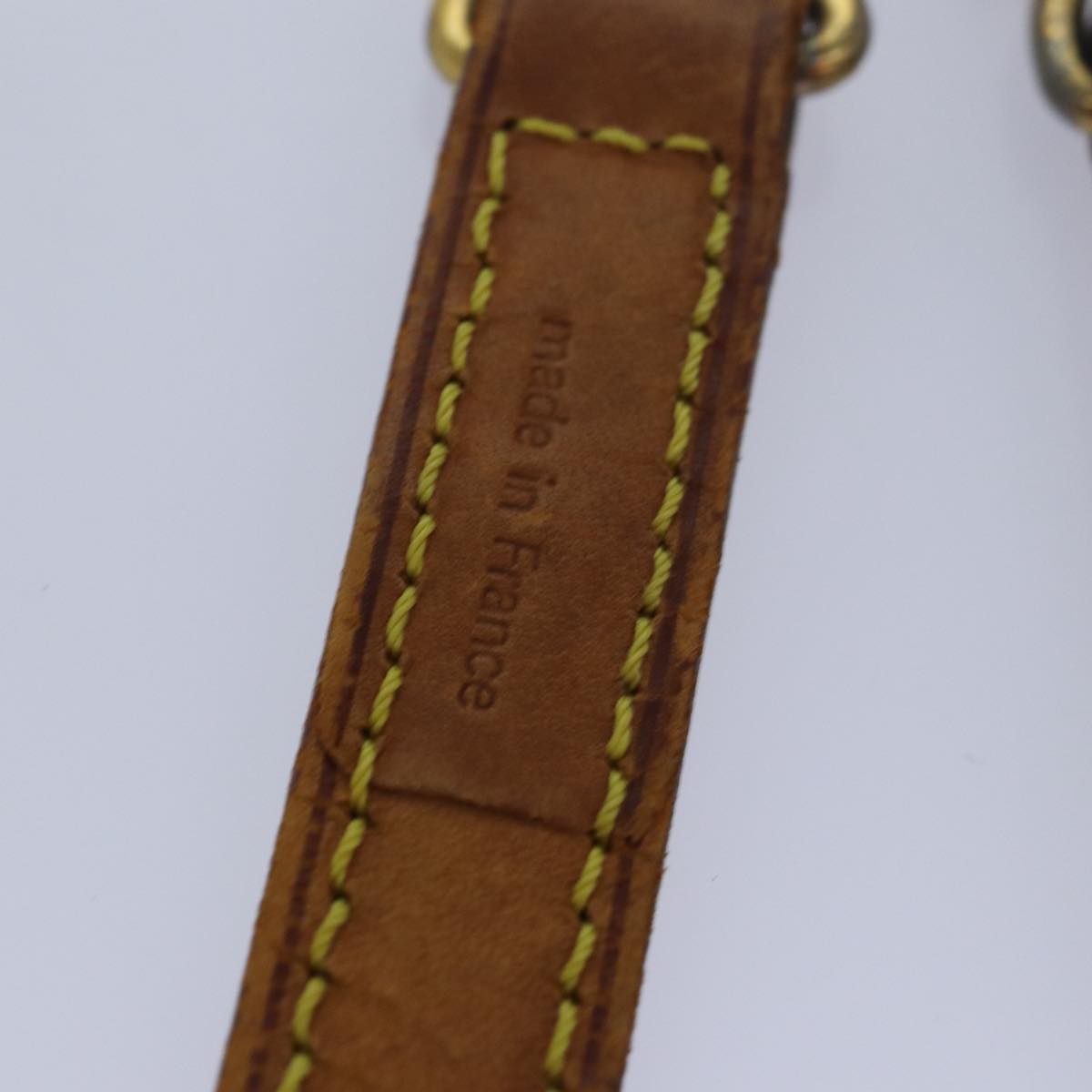 LOUIS VUITTON Shoulder Strap Leather 36.2"" Beige LV Auth 79804