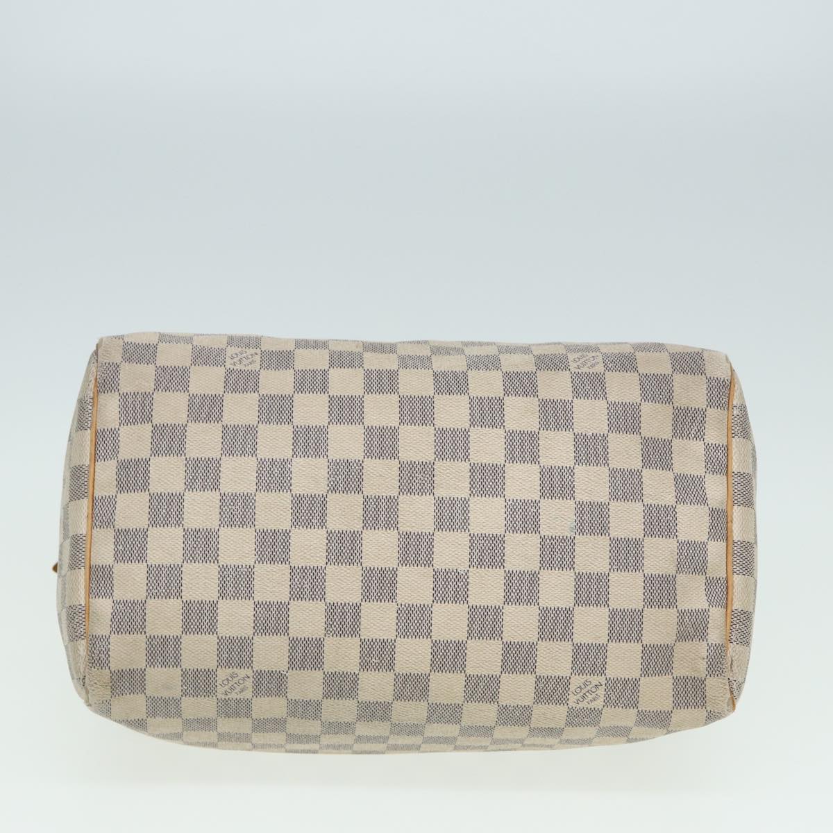 LOUIS VUITTON Damier Azur Speedy 30 Hand Bag N41533 LV Auth 79806