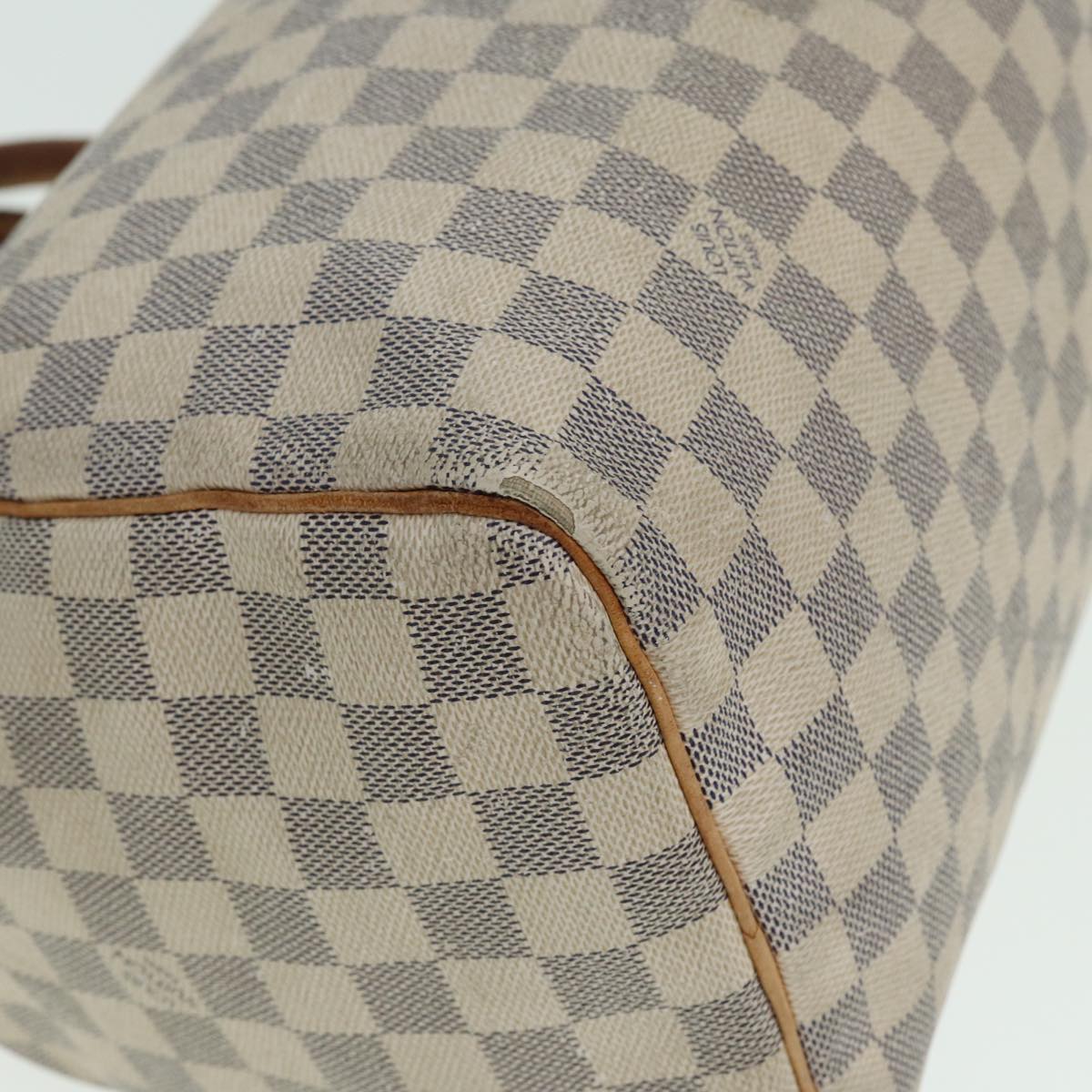 LOUIS VUITTON Damier Azur Speedy 30 Hand Bag N41533 LV Auth 79806