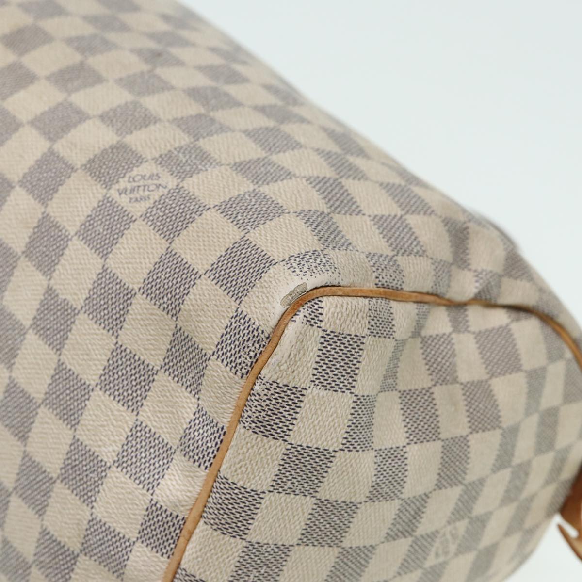 LOUIS VUITTON Damier Azur Speedy 30 Hand Bag N41533 LV Auth 79806