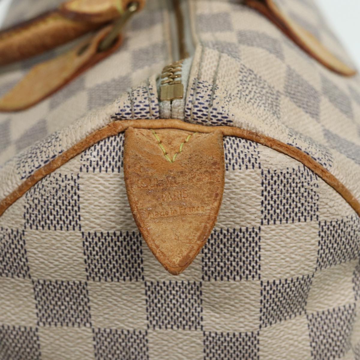 LOUIS VUITTON Damier Azur Speedy 30 Hand Bag N41533 LV Auth 79806