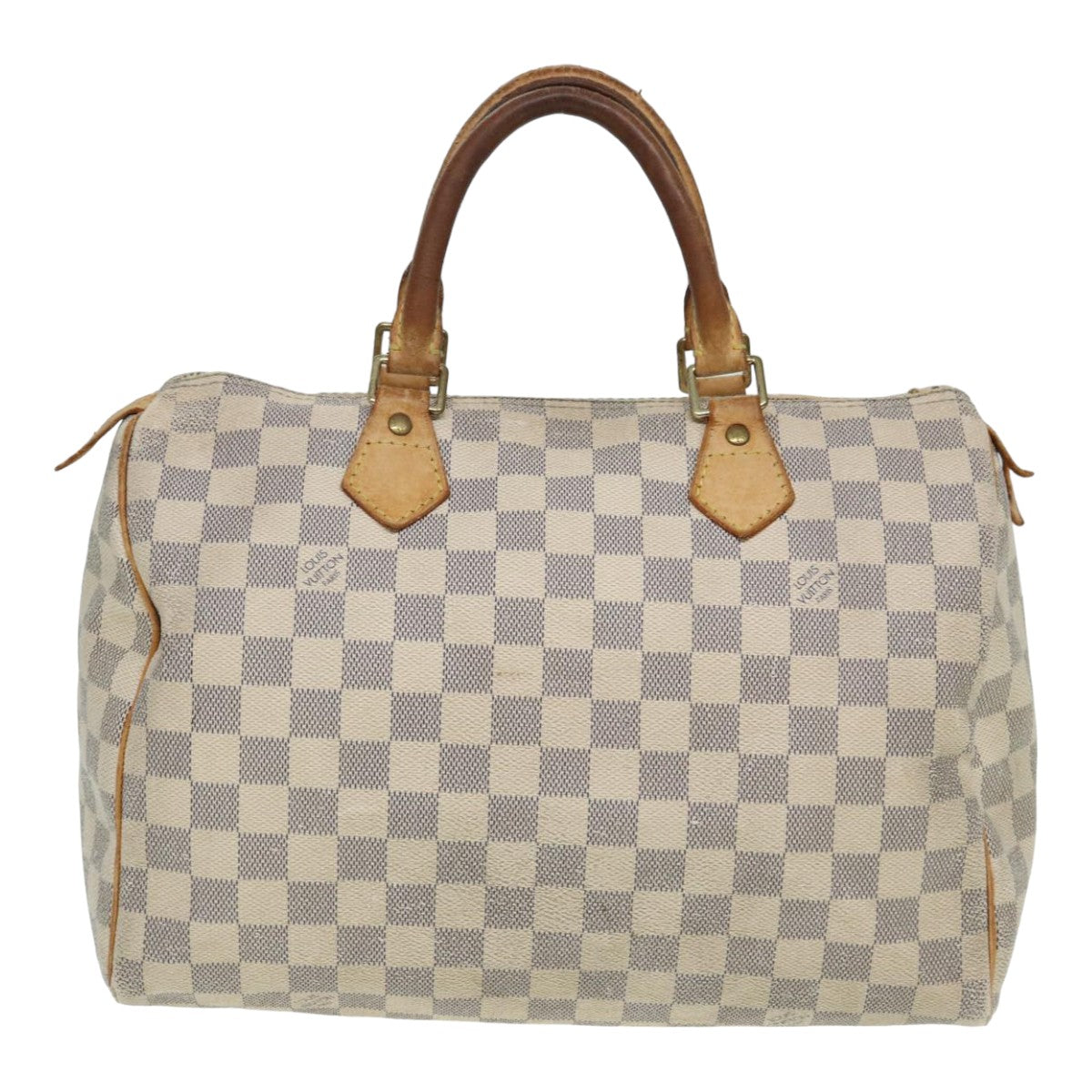 LOUIS VUITTON Damier Azur Speedy 30 Hand Bag N41533 LV Auth 79806