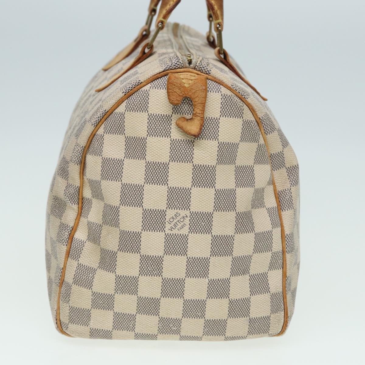 LOUIS VUITTON Damier Azur Speedy 30 Hand Bag N41533 LV Auth 79806