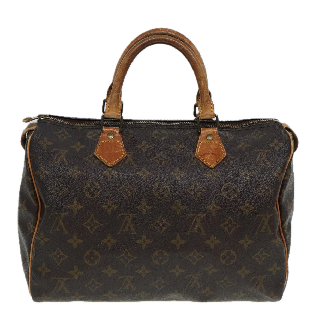 LOUIS VUITTON Monogram Speedy 30 Hand Bag M41526 LV Auth 79807