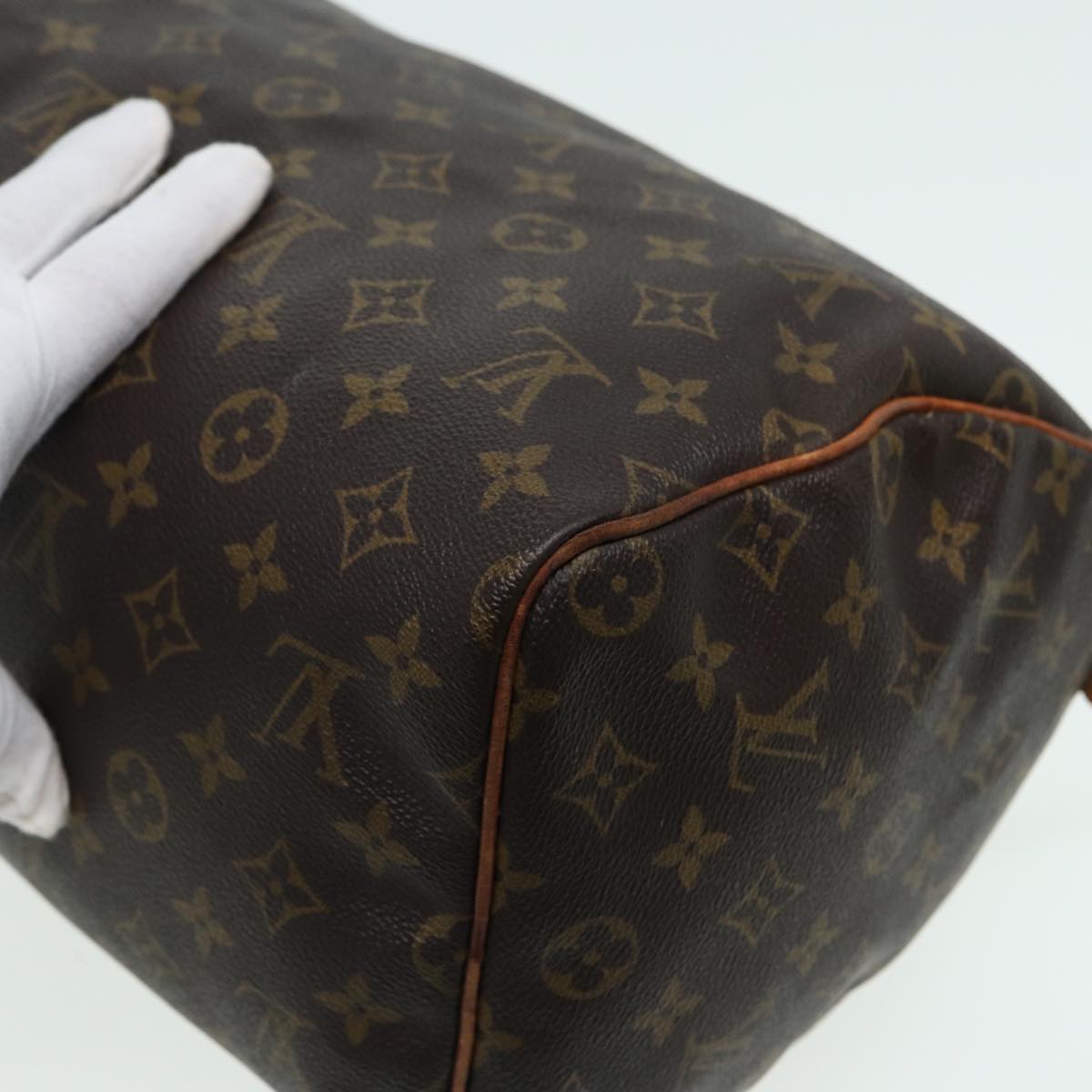 LOUIS VUITTON Monogram Speedy 30 Hand Bag M41526 LV Auth 79808