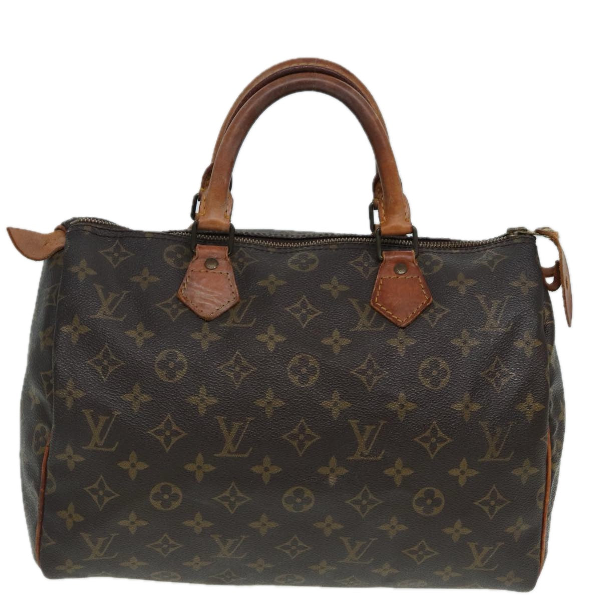 LOUIS VUITTON Monogram Speedy 30 Hand Bag M41526 LV Auth 79808