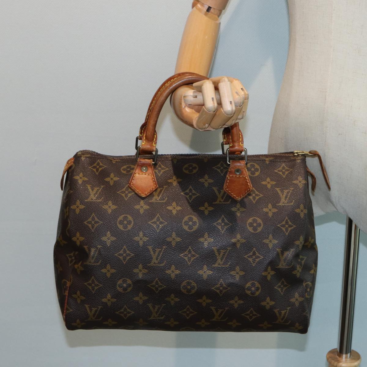 LOUIS VUITTON Monogram Speedy 30 Hand Bag M41526 LV Auth 79809