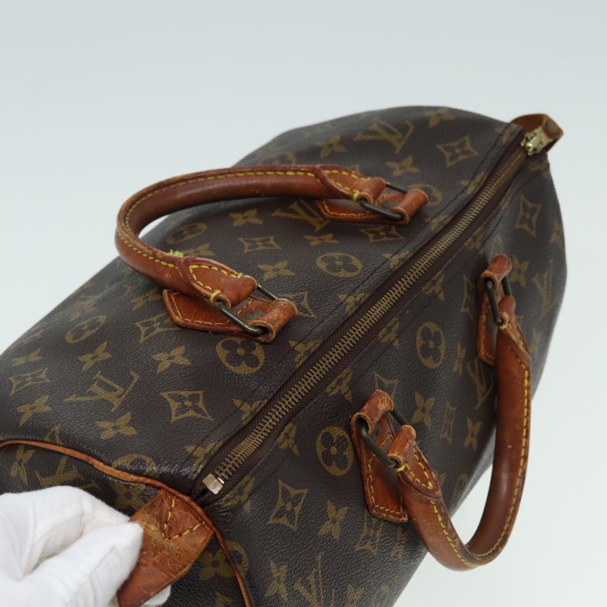 LOUIS VUITTON Monogram Speedy 30 Hand Bag M41526 LV Auth 79809