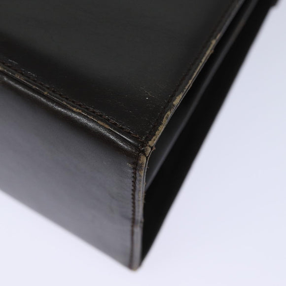 Salvatore Ferragamo Gancini Hand Bag Leather 2way Brown Auth 79812