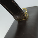 Salvatore Ferragamo Gancini Hand Bag Leather 2way Brown Auth 79812-9